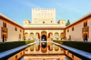 The Role of Water in Moorish and Persian Garden Design building infromt water